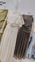 Twist Sleeveless Blouse With Long Flowing Skirts Sets